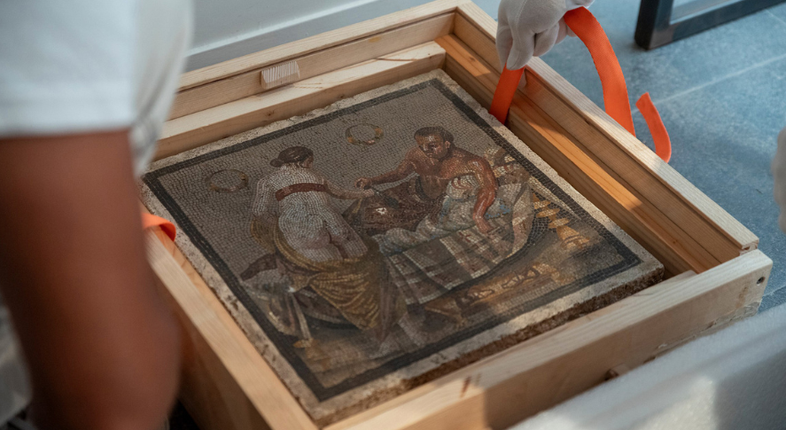 Geologia | Ricerca Unife riscrive la storia di un mosaico trafugato nella Seconda guerra mondiale e attribuito a Pompei